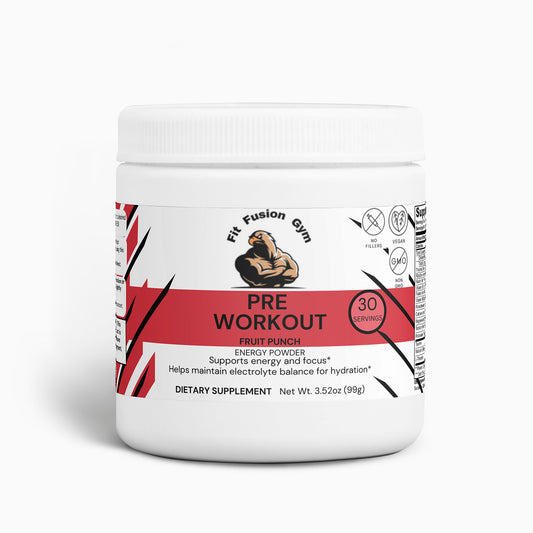 Pre Workout- Energy Powder (Fruit Punch)(Gym Supplement)