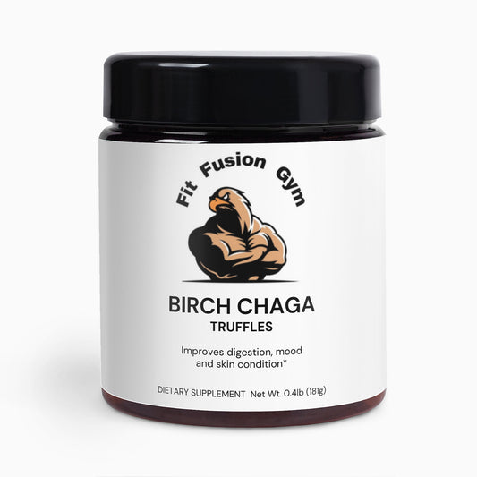 birch chaga truffles supplement container 